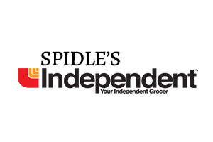 Black text reads Spidle's Independent : Your Independent Grocer.