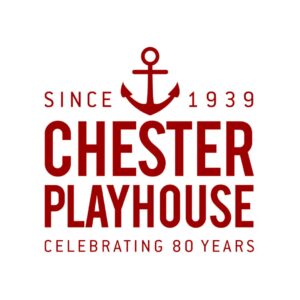 Ruby Anniversary logo - Red text reads since 1939 Chester Playhouse Celebrating 80 years with a red anchor separating Since and 1939.